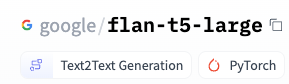 T5 Flan model